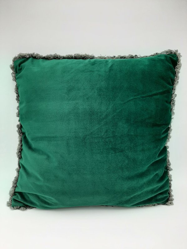 Vihreä tyynynpäällinen ( kaksi erilaista )