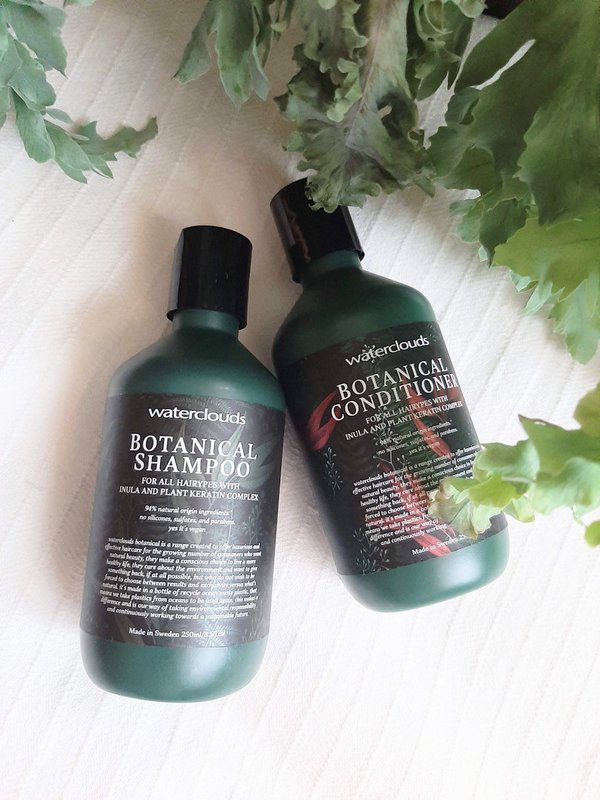 Botanical shampoo ja hoitoaine